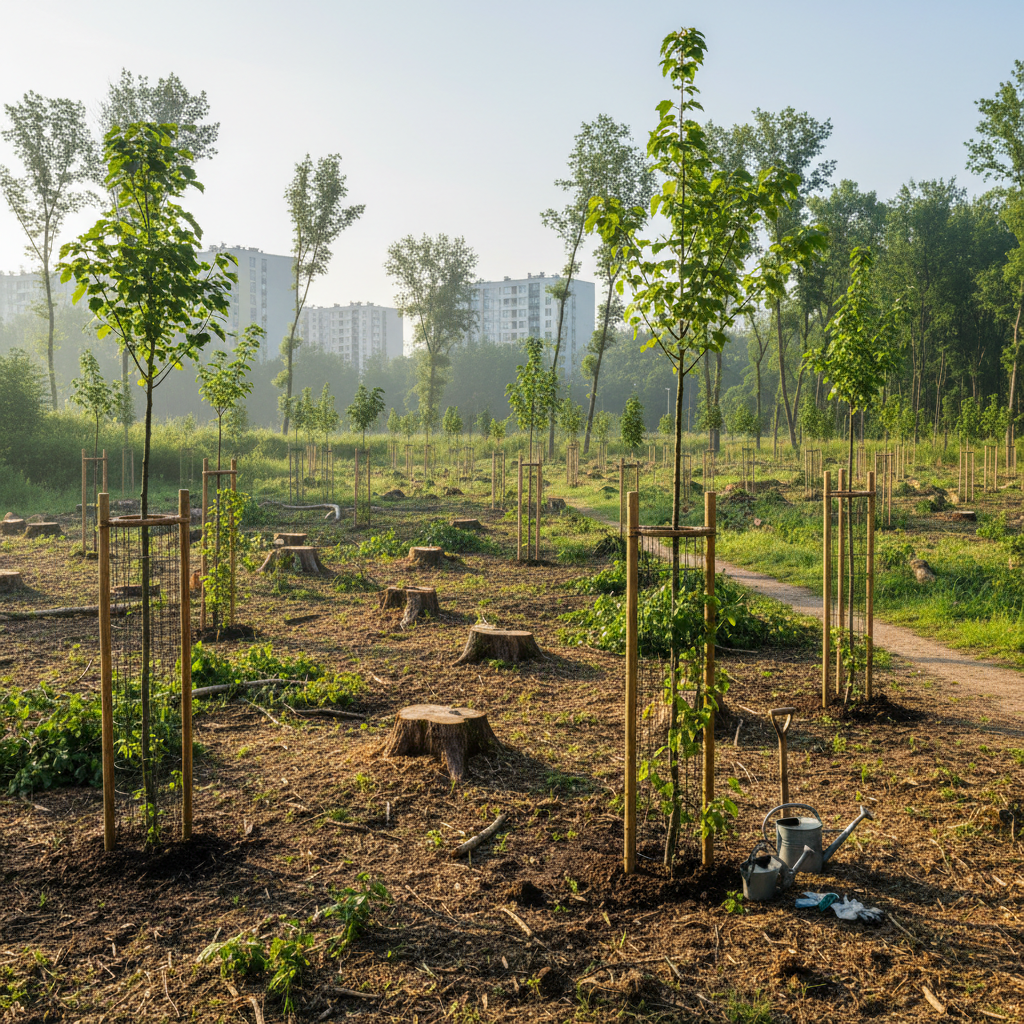 Wycinka drzew w Warszawie — jak dbać o zieleń w młodym wieku?